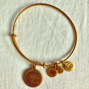 Alex & Ani Gold Evil Eye Charm Bracelet